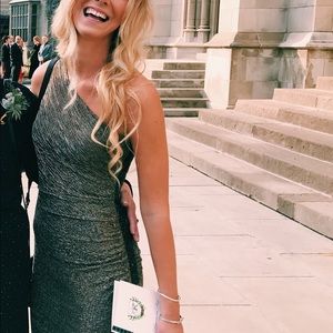 Laundry by Shelli Segal long metallic dress